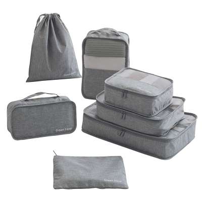 300D Polyester Travel Luggage Packing Cube Waterproof Storage Bags Travel Organizer Bag